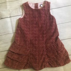 Gap girl red corduroy dress